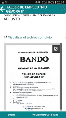 La Codosera Informa android App screenshot 0